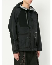White Mountaineering Buttoned Hooded Jacket