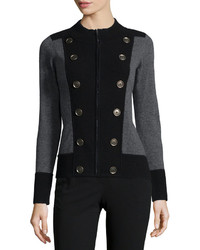 Neiman Marcus Cashmere Collection Cashmere Military Jacket