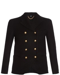 Burberry Prorsum Double Breasted Cashmere Military Jacket