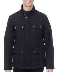 Fleet Street Quilted Softshell Military Jacket