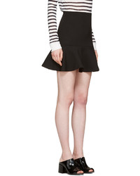 MCQ Alexander Ueen Black Peplum Miniskirt