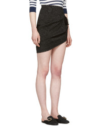 Dolce & Gabbana Black Brocade Miniskirt