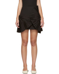 Jacquemus Black La Mini Jupe Eventail Courte Miniskirt