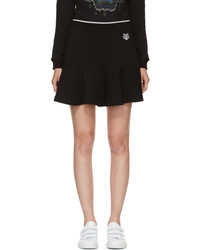 Kenzo Black Tiger Crest Miniskirt