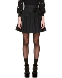 Marc Jacobs Black Waist Tie Miniskirt