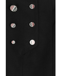 Anthony Vaccarello Button Front Cotton Mini Skirt