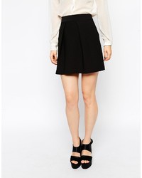 Asos Collection A Line Mini Skirt With Pleat Front