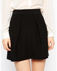 Asos Collection A Line Mini Skirt With Pleat Front