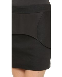 Vera Wang Collection Japanese Twill Peplum Miniskirt