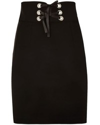Topshop Corset Waist Mini Skirt