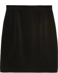 Saint Laurent Cotton Blend Velvet Mini Skirt