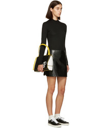 Courreges Courrges Black Glossy Mini Skirt