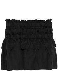 Etoile Isabel Marant Crista Ruffled Linen Blend Mini Skirt Toile Isabel Marant
