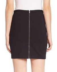 Paige Edgemont Zip Back Stretch Jersey Mini Skirt