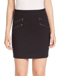 Paige Edgemont Zip Back Stretch Jersey Mini Skirt