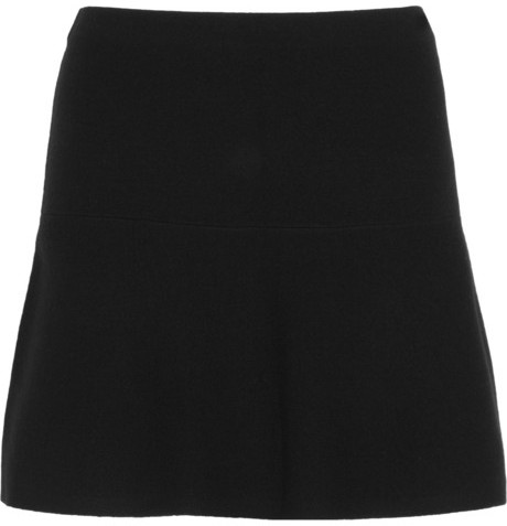 Theory Gida Wool Blend Mini Skirt, $235 | NET-A-PORTER.COM | Lookastic