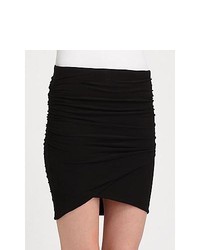 James Perse Knit Mini Skirt Black