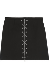 Michael Kors Michl Kors Chain Detailed Cotton Broadcloth Mini Skirt