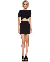 Alexander Wang T By Two Tone Fitted Pencil Skirt