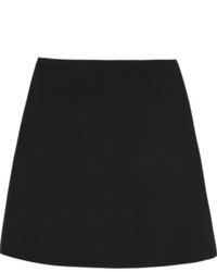 Valentino Wool And Silk Blend Crepe Mini Skirt