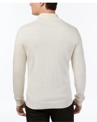 Alfani Mock Turtleneck Quarter Zip Sweater Only At Macys