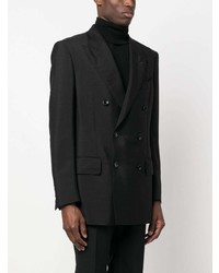 Tom Ford Double Breasted Mohair Blend Blazer