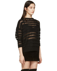 Saint Laurent Black Mohair Sweater