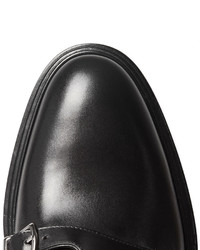 Givenchy Polished Leather Monk Strap Shoes