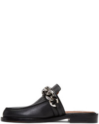 Givenchy Black Chain Mule Loafers