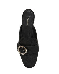 Dolce & Gabbana 10mm Jackie Swarovski Jacquard Mules