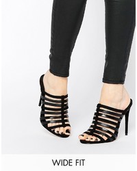 Asos Havana Wide Fit Caged Mules