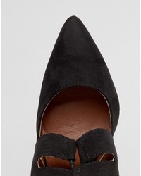Missguided Lace Up Pointed Heeled Mules