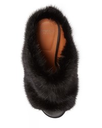Givenchy Paris Genuine Mink Fur Mule