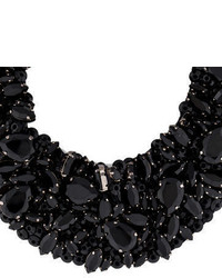 Brunello Cucinelli Black Crystal Collar Necklace
