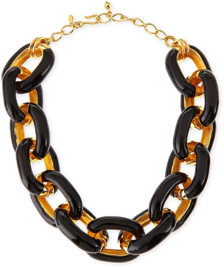 kenneth jay lane black necklace