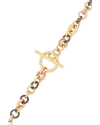 Spinelli Kilcollin Crux 18 Karat Yellow And Gold And Rhodium Plated Sterling Silver Necklace