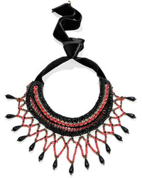 Etro Crystal And Bead Necklace Black