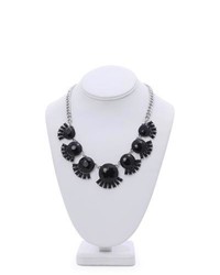 Deb Short Statet Necklace With Fanned Beading Black Pattern