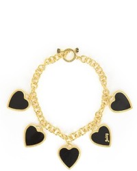 Juicy Couture Enamel Hearts Statet Necklace