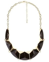 Charlotte Russe Faceted Stone Metal Statet Necklace