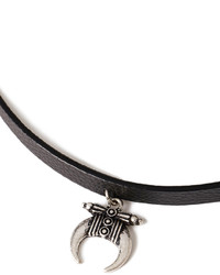 Forever 21 Faux Leather Charm Choker