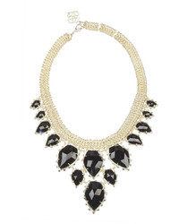 Kendra Scott Gretchen Crystal Statet Necklace Black