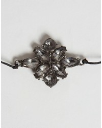 Asos Jewel Flower Choker Necklace