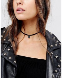 Asos Mood Stone Cord Necklace