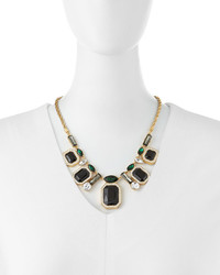 Kate Spade New York Art Deco Crystal Necklace Blackgreen