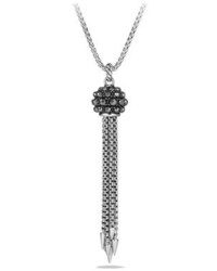 David Yurman Osetra Faceted Hematine Small Tassel Chain Necklace