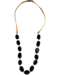 Marni Patent Leather Horn Necklace