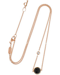 Piaget Possession 18 Karat Gold Onyx And Diamond Necklace