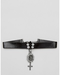 Asos Statet Cross Choker Necklace