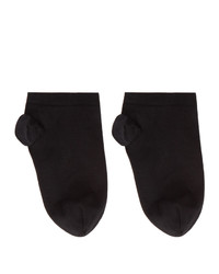 Wolford Black Cotton Sneaker Socks